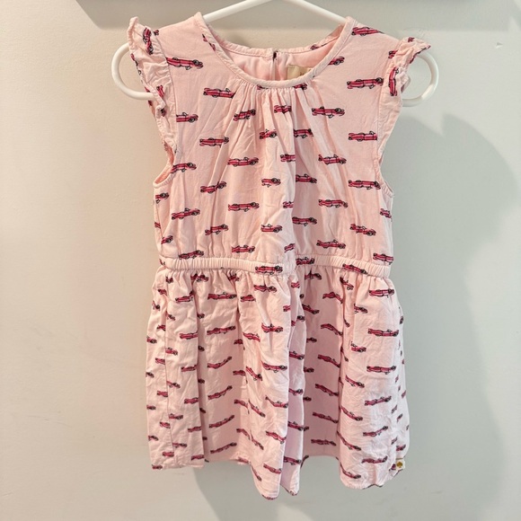 Kate Spade Pink Hot Rod Vintage Car Dress Size 5 - Picture 1 of 6